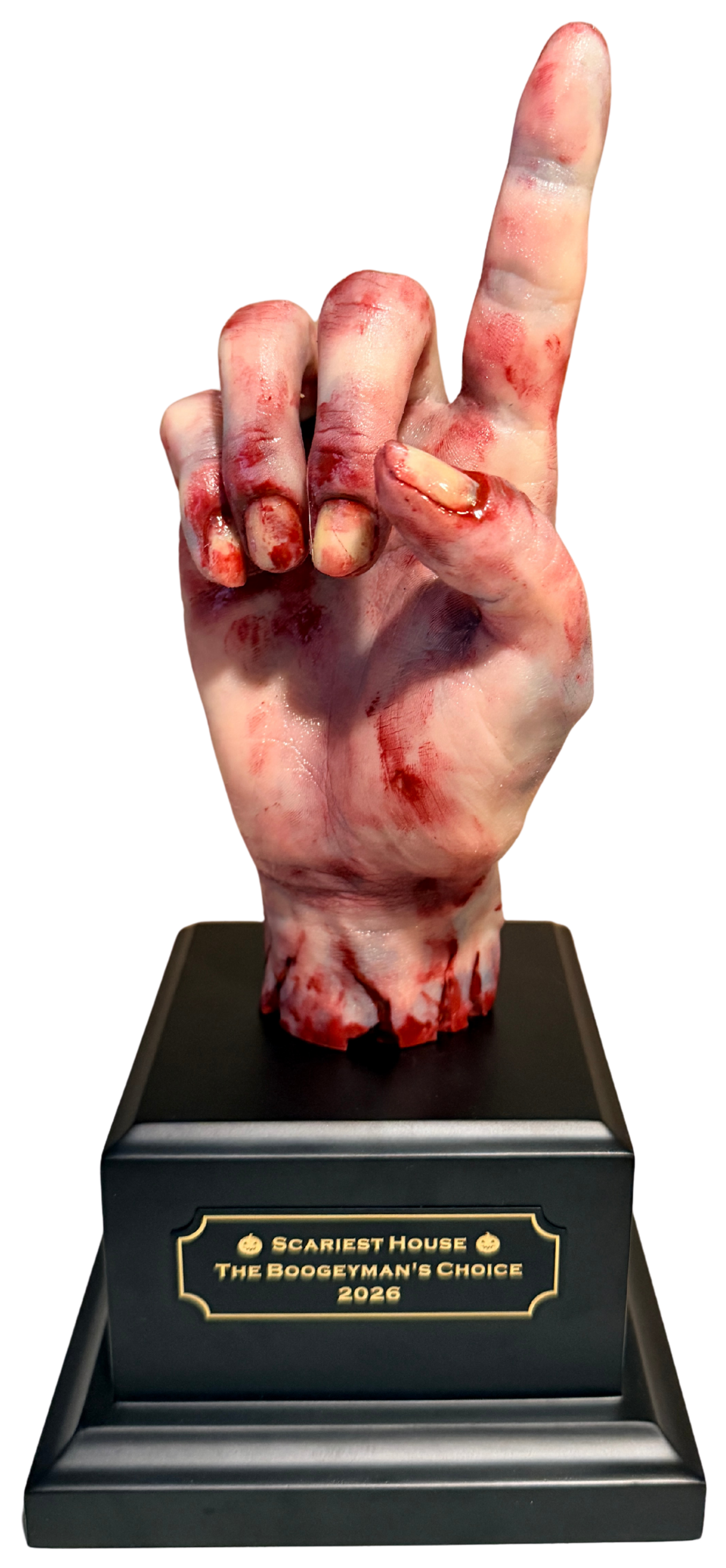 Preview The Boogeyman's Choice trophy for Scariest House